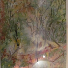 PVM - Tablou modern "Pastel" guasa / 47 x 70 cm / interesant