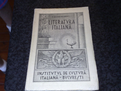 Litaratura italiana - E Giorgi-Alberti - volumul 1 foto