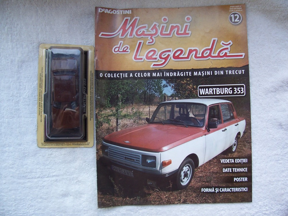 Revista Deagostini (Masini de colectie) + Macheta Wartburg 353 (sigilata)  1/43 !, 1:43 | Okazii.ro