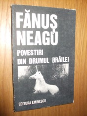 FANUS NEAGU -- Povestiri din Drumul Brailei - 1989, 301 p.