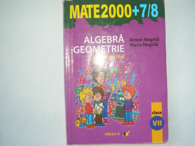 Algebra/geometrie,clasa a VII-a,partea a II-a foto