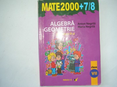 Algebra/geometrie,clasa a VII-a,partea a II-a foto