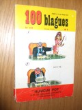 100 BLAGUES - limba franceza; desene alb negru, Alta editura