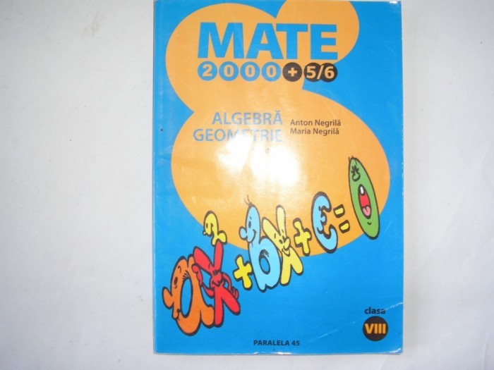Algebra/geometrie,clasa a VIII-a,partea a II-a