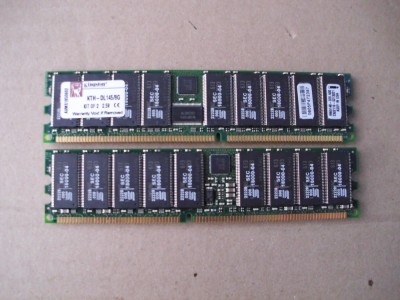 KIT RAM ECC 2 x 4GB KTH-DL145/8G DDR333 PC2700 foto