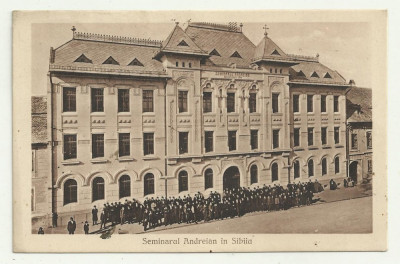 SIBIU : SEMINARUL ANDREIAN - animata,circulata,timbre foto