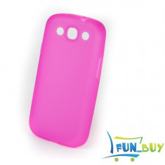 Husa silicon moale / Carcasa protectie Samsung Galaxy S3 i9300 Roz foto