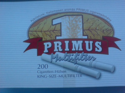 Tuburi tigari Primus Multifilter ( Multifiltru carbune ) pentru injectat tutun foto