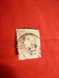 Timbru 50 C gri 1869 Leopold I , Belgia 1val.stamp.