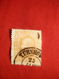 Timbru 30 C brun-orange 1869 ,Leopold I Belgia, stamp.