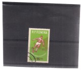 (No 3)timbre-Romania 1962 --L.P 535-RPR-Turneul de juniori U.E.F.A.- serie stamp, Stampilat