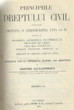 D.Alexandresco / PRINCIPIILE DREPTULUI CIVIL ROMAN - vol.I,editie 1926