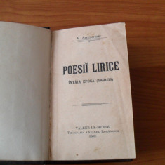 V. Alecsandri- Poesii lirice {intaia epoca-1840-1859}