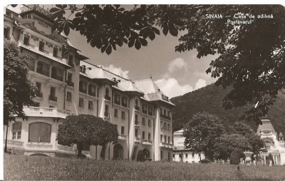 CPI (B911) SINAIA, CASA DE ODIHNA POSTAVARUL, EDITURA CPCS, CIRCULATA, 1959, STAMPILE, TIMBRU FILATELIC foto