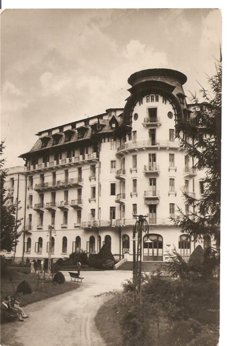 CPI (B907) GOVORA - SANATORIUL BALNEAR - PAVILIONUL CENTRAL, CPCS, ILUSTRATA CIRCULATA, 1958, STAMPILE, TIMBRU