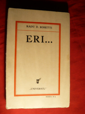 Radu D. Rosetti - ERI... -Ed.IIa 1931 foto