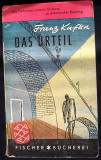DAS URTEIL de Franz KAFKA, roman in limba germana