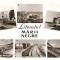 CPI (B887) LITORALUL MARII NEGRE - MOZAIC 6 PIESE : CONSTANTA, EFORIE, TECHIRGHIOL ... , EDITURA MERIDIANE, CPCS, ILUSTRATA CIRCULATA, 1964, STAMPILE