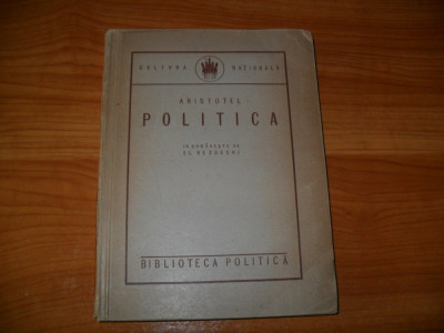 Aristotel -Politica {interbelica} foto