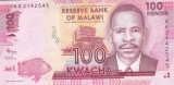Bancnota Malawi 100 Kwacha 2012 - P59a UNC