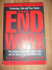 THE END OF WORK JEREMY RIFKIN foto