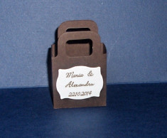 Kit 50 marturii nunta (cutie punga/ eticheta personalizata) - lichidare stoc/ pret mic foto