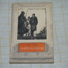 Tudor Arghezi - Simple povestiri - Editura Tineretului - 1956