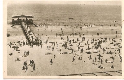 CPI (B877) MAMAIA - SPRE TOBOGAN, IPI, ILUSTRATA CIRCULATA 1957, STAMPILE, TIMBRU foto