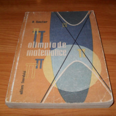 O. Sacter-Olimpiade matematice