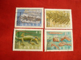 Serie Animale Preistorice 1990 Canada , 4 val. stamp.