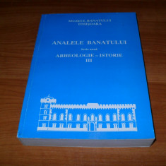 ANALELE BANATULUI,VOL3,ARHEOLOGIE ISTORIE,TIMISOARA