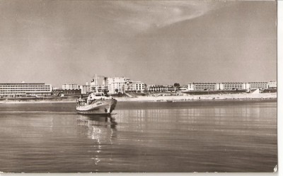 CPI (B832) MANGALIA - VILE PE MALUL MARII, EDITURA MERIDIANE, CPCS, ILUSTRATA CIRCULATA, 1965, STAMPILE, TIMBRU foto