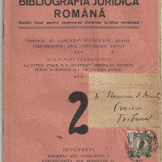BIBLIOGRAFIA JURIDICA ROMANA - buletin pentru recenzarea doctrinei juridice romanesti, an I, nr.2/mai 1925