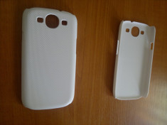 HUSA I9300 GALAXY S 3 SAMSUNG DIN PLASTIC MODEL SUBTIRE PENTRU SPATE SI LATERALE CULOARE ALBA SLIM HUSA SE MULEAZA USOR PE TELEFON foto