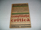 Constiinta critica - Georges Poulet