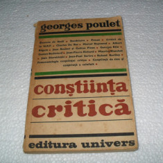 Constiinta critica - Georges Poulet