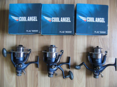 Set 3 Mulinete Baitrunner ( Bait Runner ) Cool Angel YL.G 7 ( 6 +1 ) Rulmenti Tambur 50 foto