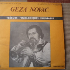 geza novac trompeta disc vinyl lp muzica populara folclor banatean EPE 02154 VG