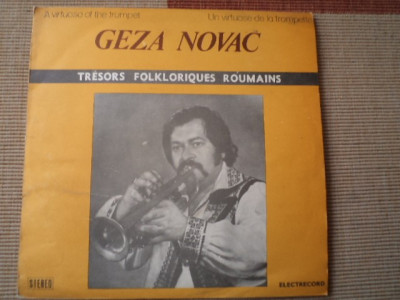 geza novac trompeta disc vinyl lp muzica populara folclor banatean EPE 02154 VG foto