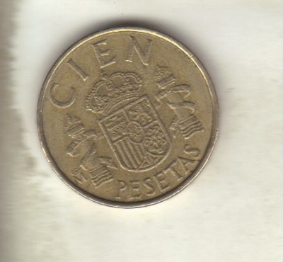 bnk mnd Spania 100 pesetas 1983 vf foto