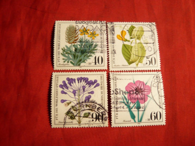 Serie- FLORA -1980 RFG 4 val.stamp. foto