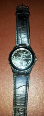 Ceas barbatesc Bulova original, model Marine de colectie, curea piele foto