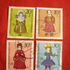 Serie - Papusi - Jucarii 1968 RFG , 4 val. stamp.