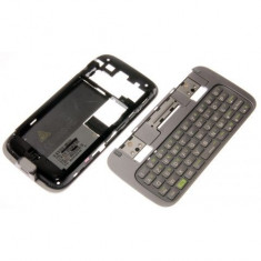 Carcasa HTC Rhodium, Touch Pro2, HTC T7373, Fortress, T7377, T7378, T7379, XV6875, Tilt2 3 piese argintie - Originala - foto