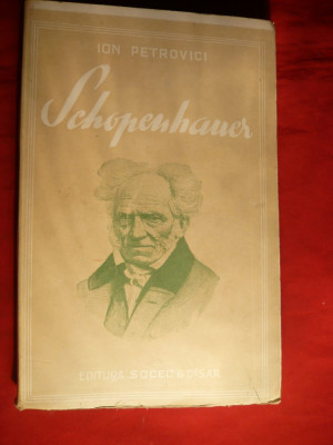 Ion Petrovici - Schopenhauer - Prima Ed. 1937 foto