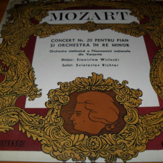 MOZART CONCERT NR 20 PENTRU PIAN SI ORCHESTRA IN RE MINOR {1977}