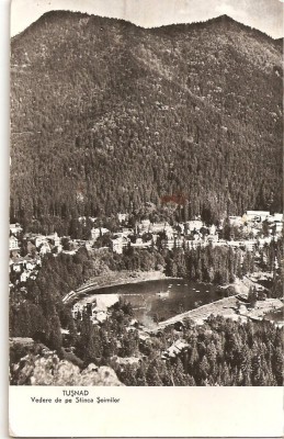 CPI (B836) TUSNAD - VEDERE DE PE STANCA SOIMILOR, EDITURA MERIDIANE, CPCS, ILUSTRATA CIRCULATA, 1966, STAMPILE, TIMBRU FILATELIC foto