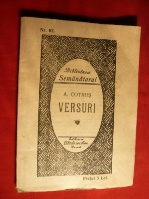 A. Cotrus - Versuri - Prima Ed. 1925 foto