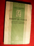 V.V.Georgescu - Drept si Viata - prima ed. 1936