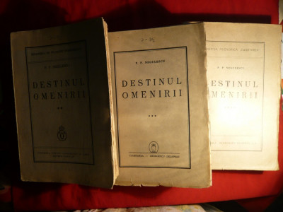 PP. Negulescu - Destinul Omenirii -vol.II , III , IV Prima Ed. 1939- 1944 foto